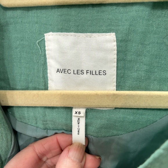 Avec Les Filles Size XS / S • Quilted Corduroy Collar Jacket Coat fully lined. - Picture 6 of 7